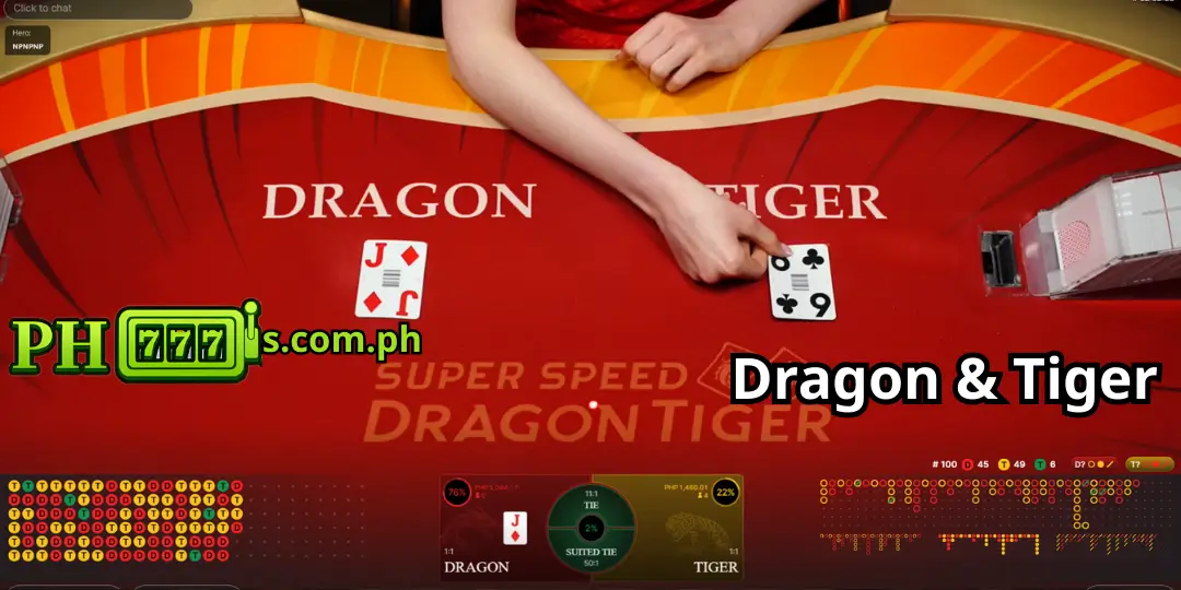 Dragon Tiger - Review of Dragon Tiger at PH777 – Full Experience & Complete Guide 3 interface Dragon Tiger